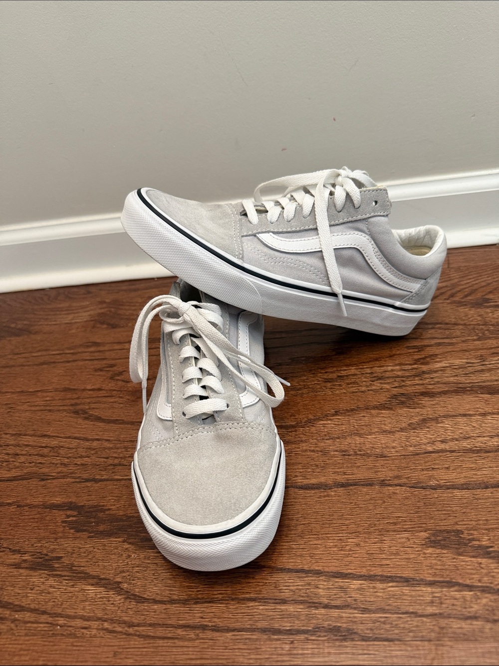 Vans Old Skool Sneakers - Light Gray & White